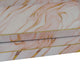 Hamza Rectangular Tray | Set of 2 | Pink-Gold Marble Finish Polyurethane