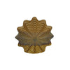 Gima Modern Vase with Wavy Sculptural Design | Brown Textured Ceramic 12"