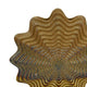 Gima Modern Vase with Wavy Sculptural Design | Brown Textured Ceramic 12"