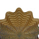 Gima Modern Vase with Wavy Sculptural Design | Brown Textured Ceramic 12"