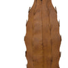 Wendy Decorative Cactus Sculpture on Round Base | Rustic Brown Metal