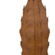 Wendy Decorative Cactus Sculpture on Round Base | Rustic Brown Metal