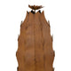 Wendy Decorative Cactus Sculpture on Round Base | Rustic Brown Metal