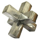 Pearl Abstract Starburst Tabletop Decorative Accent | Silver Metal 8"
