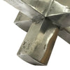 Pearl Abstract Starburst Tabletop Decorative Accent | Silver Metal 8"