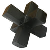 Pearl Abstract Starburst Tabletop Decorative Accent | Black Metal 8"