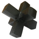 Pearl Abstract Starburst Tabletop Decorative Accent | Black Metal 8"