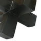 Pearl Abstract Starburst Tabletop Decorative Accent | Black Metal 8"