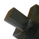 Pearl Abstract Starburst Tabletop Decorative Accent | Black Metal 8"