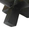 Pearl Abstract Starburst Tabletop Decorative Accent | Black Metal 8"