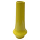 Ziva Tall Decorative Vase with Flared Base | Yellow Ceramic 16"