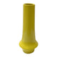 Ziva Tall Decorative Vase with Flared Base | Yellow Ceramic 16"