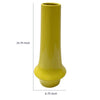 Ziva Tall Decorative Vase with Flared Base | Yellow Ceramic 16"