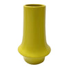 Ziva Modern Decorative Vase with Flared Base | Yellow Ceramic 12"