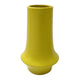 Ziva Modern Decorative Vase with Flared Base | Yellow Ceramic 12"