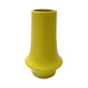Ziva Modern Decorative Vase with Flared Base | Yellow Ceramic 12"