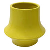 Ziva Modern Decorative Vase with Flared Base | Yellow Ceramic 9"