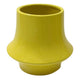 Ziva Modern Decorative Vase with Flared Base | Yellow Ceramic 9"