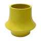 Ziva Modern Decorative Vase with Flared Base | Yellow Ceramic 9"