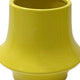 Ziva Modern Decorative Vase with Flared Base | Yellow Ceramic 9"