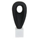 Decorative Tabletop Accent | White Marble Base | Black Teardrop | 18"