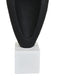 Decorative Tabletop Accent | White Marble Base | Black Teardrop | 18"
