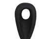 Decorative Tabletop Accent | White Marble Base | Black Teardrop | 18"