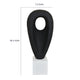 Decorative Tabletop Accent | White Marble Base | Black Teardrop | 18"