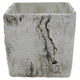Outdoor Decorative Planter | Faux Bois Textured Terracotta | 7" Gray