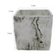 Outdoor Decorative Planter | Faux Bois Textured Terracotta | 7" Gray