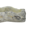Decorative Faux Log Planter | Driftwood Style Terracotta | 13" Gray