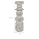 Josi Tabletop Décor C&le Holder | Sculpted Turned Whitewash Resin | 18"