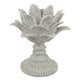Tabletop Décor C&le Holder | Lotus Leaf Sculptural | Speckled Gray | 10"