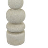 Josi Tabletop Décor C&le Holder | Sculpted Turned White Resin | 18"
