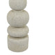 Josi Tabletop Décor C&le Holder | Sculpted Turned White Resin | 18"