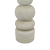 Josi Tabletop Décor C&le Holder | Sculpted Turned White Resin | 18"