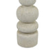 Josi Tabletop Décor C&le Holder | Sculpted Turned White Resin | 18"