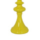 Meo Tabletop Décor C&le Holder | Sculpted Turned Yellow Resin | 18"