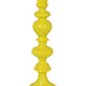 Meo Tabletop Décor C&le Holder | Sculpted Turned Yellow Resin | 20"