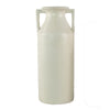 Decorative Flower Vase | Farmhouse Milk Jug Style | 17" White Ceramic