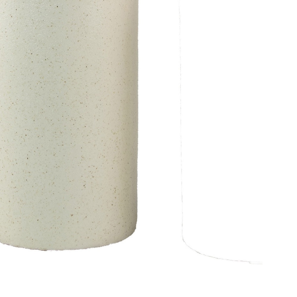 Decorative Flower Vase | Farmhouse Milk Jug Style | 17" White Ceramic