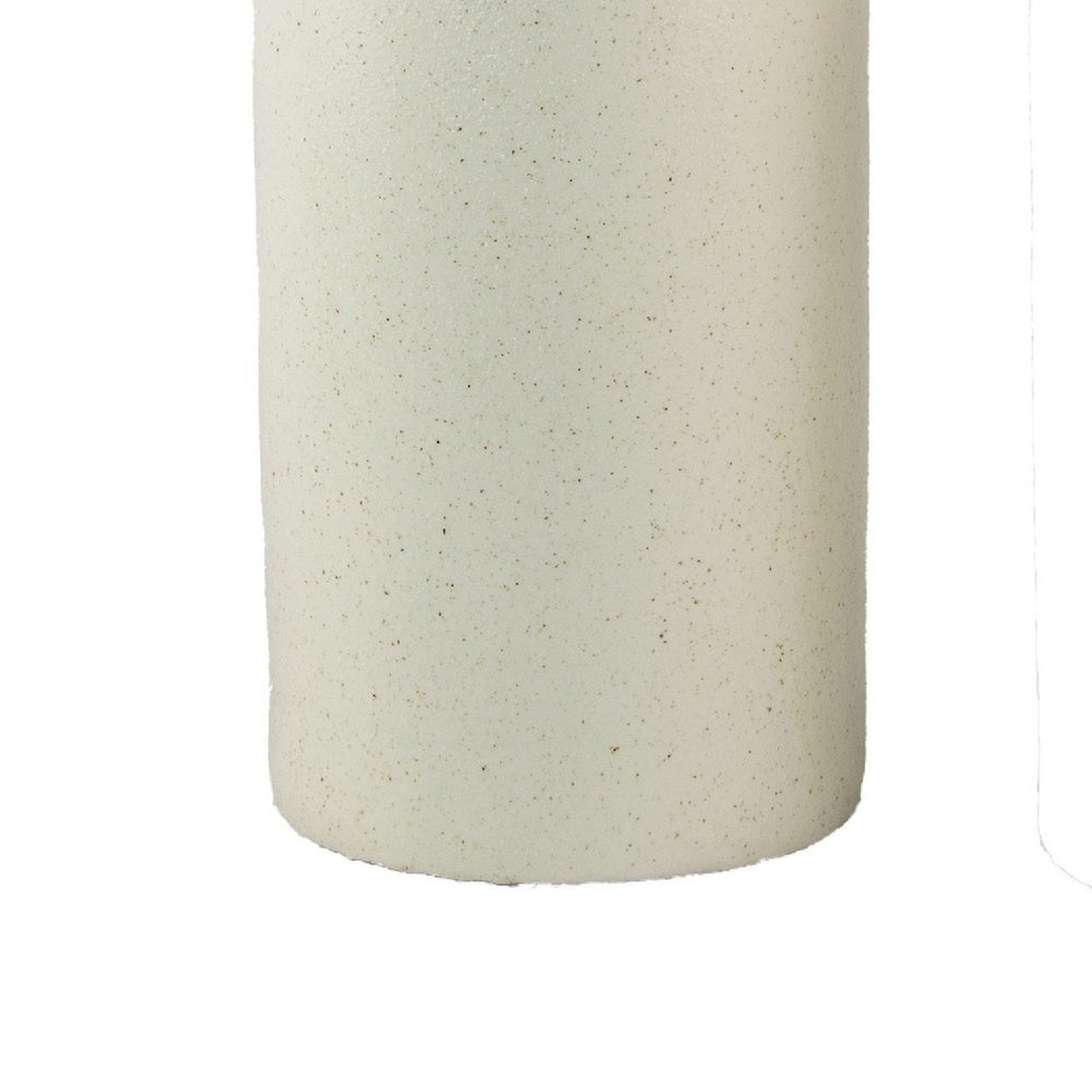 Decorative Flower Vase | Farmhouse Milk Jug Style | 17" White Ceramic