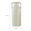 Decorative Flower Vase | Farmhouse Milk Jug Style | 17" White Ceramic