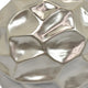 Decorative Accent Sculpture Orb | Faceted Glam Silver Ceramic | 9"