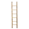 Natural Bamboo Ladder | Decorative & Utility Leaning Rack | 86" Brown
