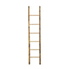 Natural Bamboo Ladder | Decorative & Utility Leaning Rack | 86" Brown