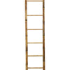 Natural Bamboo Ladder | Decorative & Utility Leaning Rack | 86" Brown