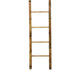 Natural Bamboo Ladder | Decorative & Utility Leaning Rack | 86" Brown