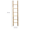 Natural Bamboo Ladder | Decorative & Utility Leaning Rack | 86" Brown