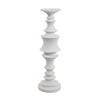 Tabletop Décor C&le Holder | Tiered Baluster Style | White Resin | 18"